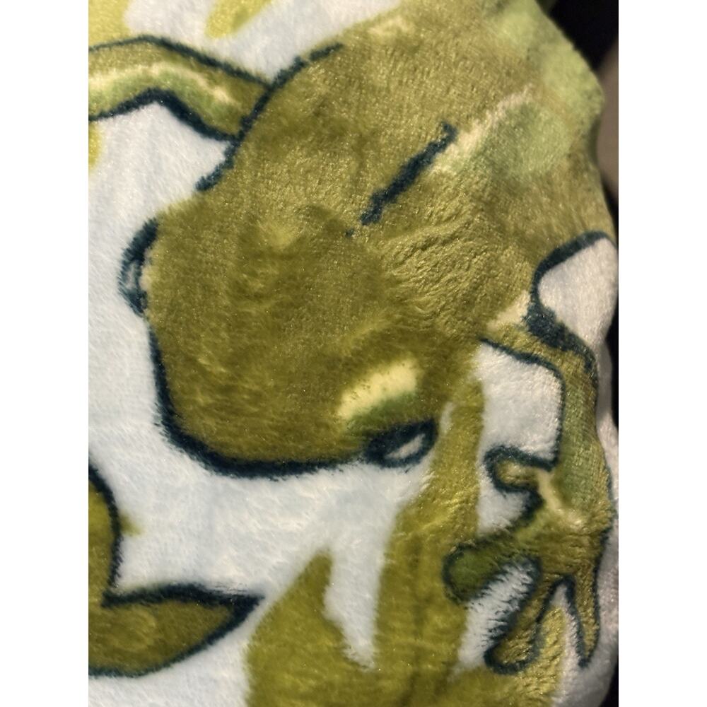 Vera Bradley Frogberry Garden Blue Frogs Oversized XL Throw Blanket 94X66" Twin - Picture 5 of 8